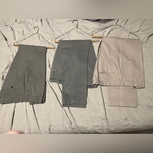 Lot of 3 pairs of J crew gap pants. Size 36x30. Grey colors.